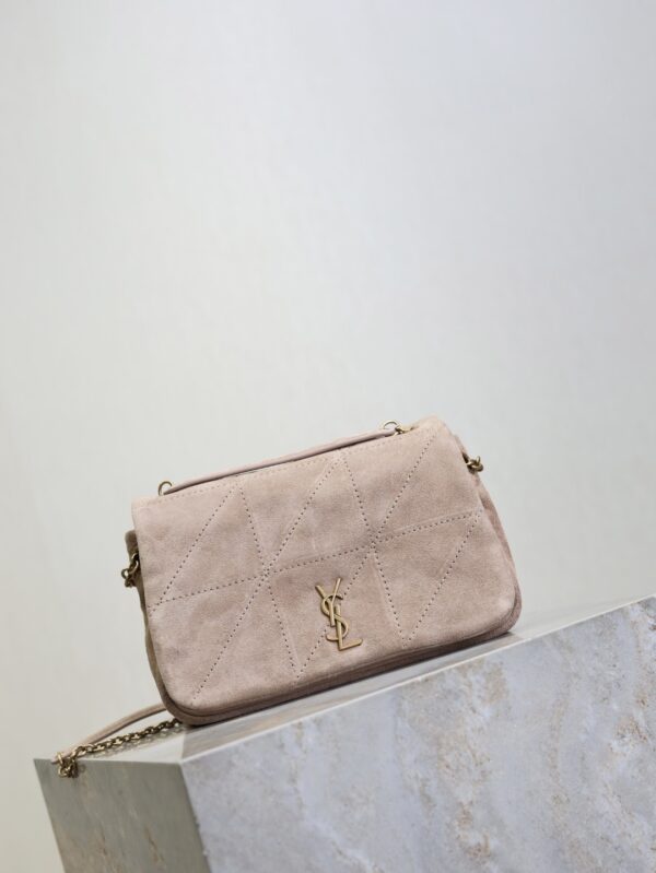 YSL Jamie Mini Shoulder Bag – Pink Suede