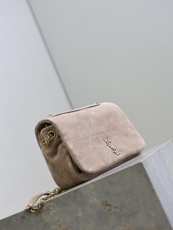 YSL Jamie Mini Shoulder Bag – Pink Suede