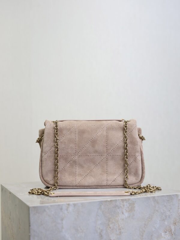 YSL Jamie Mini Shoulder Bag – Pink Suede