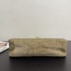 Sand Gold / Khaki Beige Suede Classic Flap Bag
