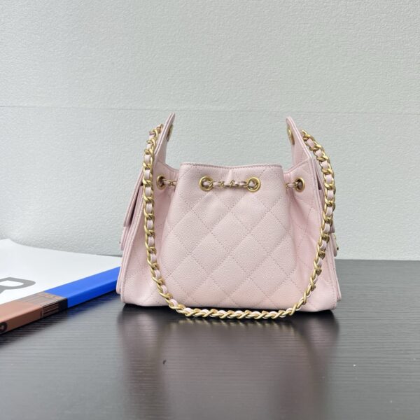 Chanel Mini 25 Pink Caviar Leather Chain Shoulder/Crossbody Bag