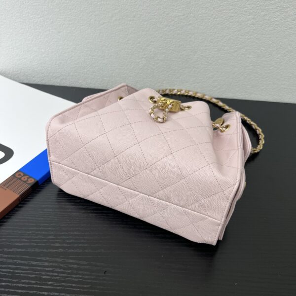 Chanel Mini 25 Pink Caviar Leather Chain Shoulder/Crossbody Bag