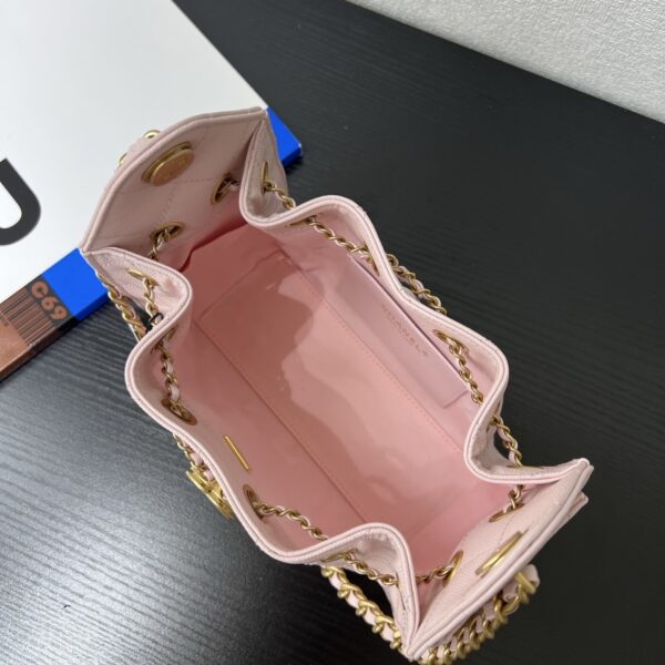 Chanel Mini 25 Pink Caviar Leather Chain Shoulder/Crossbody Bag