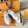 sy_no_ADCEE6BBD0871AD4222EBDC234AF1BC7_0 Louis Vuitton Women's Time Out Sneakers – New Fall/Winter Calfskin Casual Sneakers