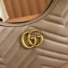 GG Marmont Mini Crescent Shoulder Bag – Black Grained Calfskin
