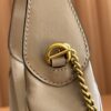 GG Marmont Mini Crescent Shoulder Bag – Black Grained Calfskin