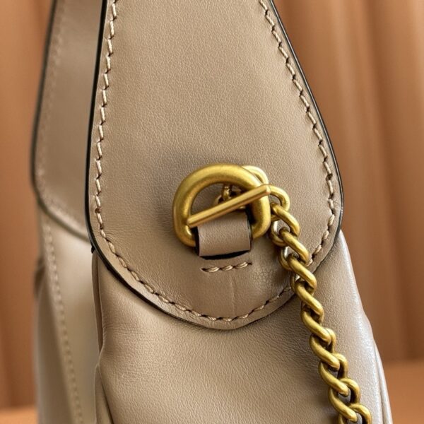 GG Marmont Mini Crescent Shoulder Bag – Black Grained Calfskin