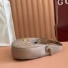 GG Marmont Mini Crescent Shoulder Bag – Black Grained Calfskin