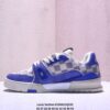 Louis Vuitton LV Trainer Blue & White Damier Retro Sneakers