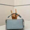 Fendi Baguette Selleria Hand-Stitched Bag – Light Blue