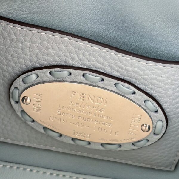 Fendi Baguette Selleria Hand-Stitched Bag – Light Blue
