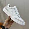 sy_no_AE3AEDB3D7A7BCDF86A63225244F9DD7_4 White & Light Grey Embossed Suede Derby Sneakers
