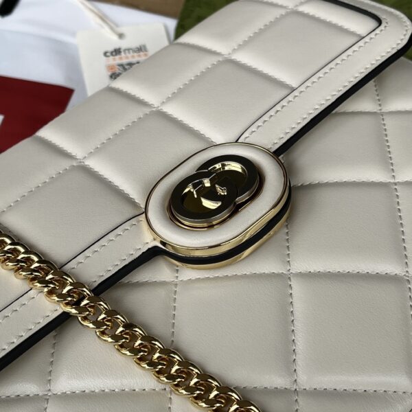 sy_no_AFCAD4851D696BEC2D6AEDE49301E4F5_6 Gucci Deco Small Shoulder Bag – White Quilted Leather