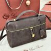 L27 Leather Crossbody/Shoulder Bag – Brown Suede
