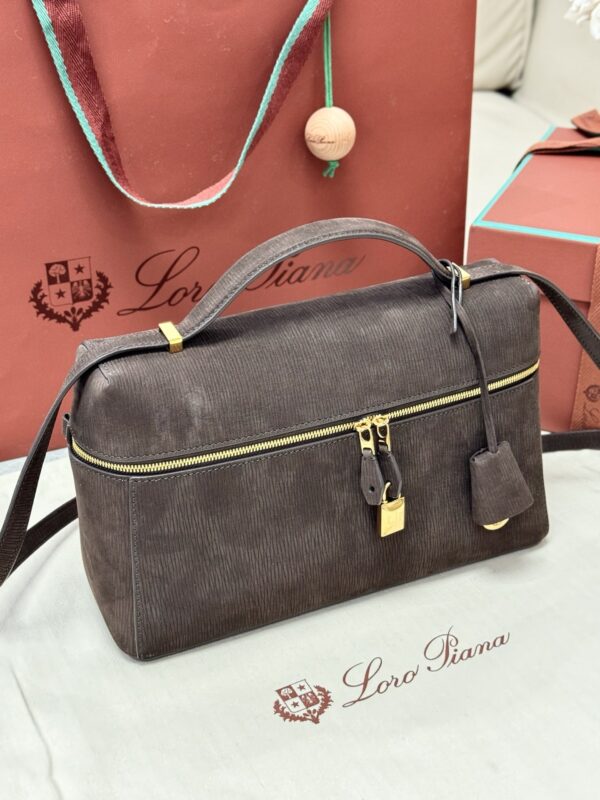 L27 Leather Crossbody/Shoulder Bag – Brown Suede