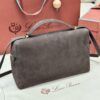 L27 Leather Crossbody/Shoulder Bag – Brown Suede