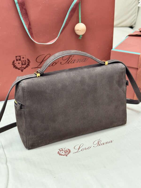L27 Leather Crossbody/Shoulder Bag – Brown Suede