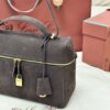 L27 Leather Crossbody/Shoulder Bag – Brown Suede