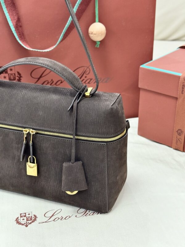 L27 Leather Crossbody/Shoulder Bag – Brown Suede