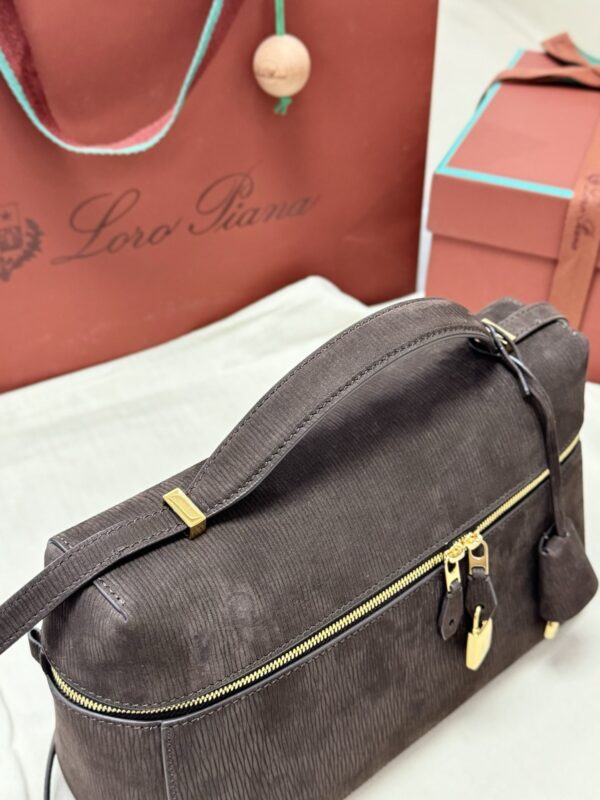 L27 Leather Crossbody/Shoulder Bag – Brown Suede