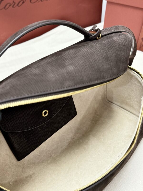 L27 Leather Crossbody/Shoulder Bag – Brown Suede