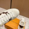 sy_no_AFDAFA35A332320433A6D2D86092B095_6 Louis Vuitton Time Out White Leather & Monogram Canvas Sneakers
