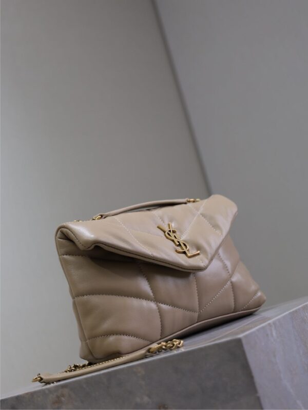 sy_no_B0C9D1B29C4EEEB5881815C5A44A5A3D_3 YSL Loulou Mini Double-Chain Bag – Beige Lambskin