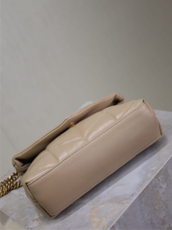 sy_no_B0C9D1B29C4EEEB5881815C5A44A5A3D_6 YSL Loulou Mini Double-Chain Bag – Beige Lambskin