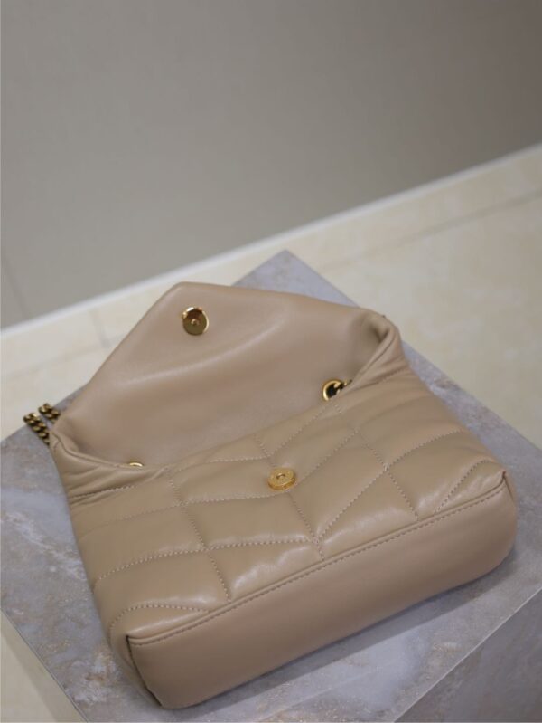 sy_no_B0C9D1B29C4EEEB5881815C5A44A5A3D_7 YSL Loulou Mini Double-Chain Bag – Beige Lambskin