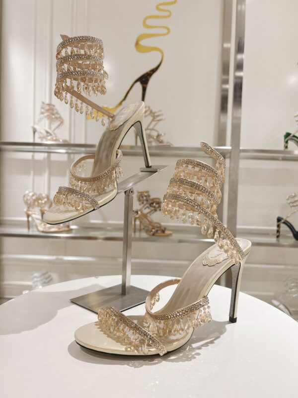 sy_no_B0CE9373C1D147F267B137FA3963FCAC_3 Champagne Gold Crystal Chandelier Spiral High-Heel Sandals