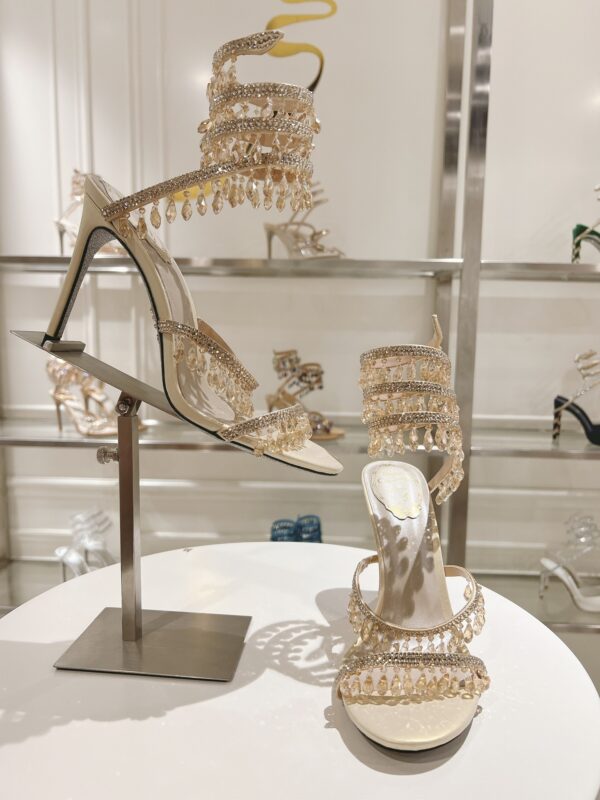 sy_no_B0CE9373C1D147F267B137FA3963FCAC_5 Champagne Gold Crystal Chandelier Spiral High-Heel Sandals
