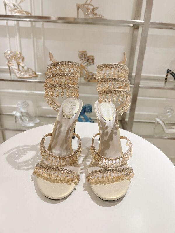 sy_no_B0CE9373C1D147F267B137FA3963FCAC_6 Champagne Gold Crystal Chandelier Spiral High-Heel Sandals
