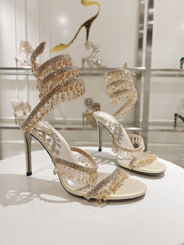 sy_no_B0CE9373C1D147F267B137FA3963FCAC_7 Champagne Gold Crystal Chandelier Spiral High-Heel Sandals