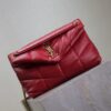 YSL Loulou 29cm Quilted Chain Bag – Red Lambskin