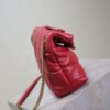 YSL Loulou 29cm Quilted Chain Bag – Red Lambskin