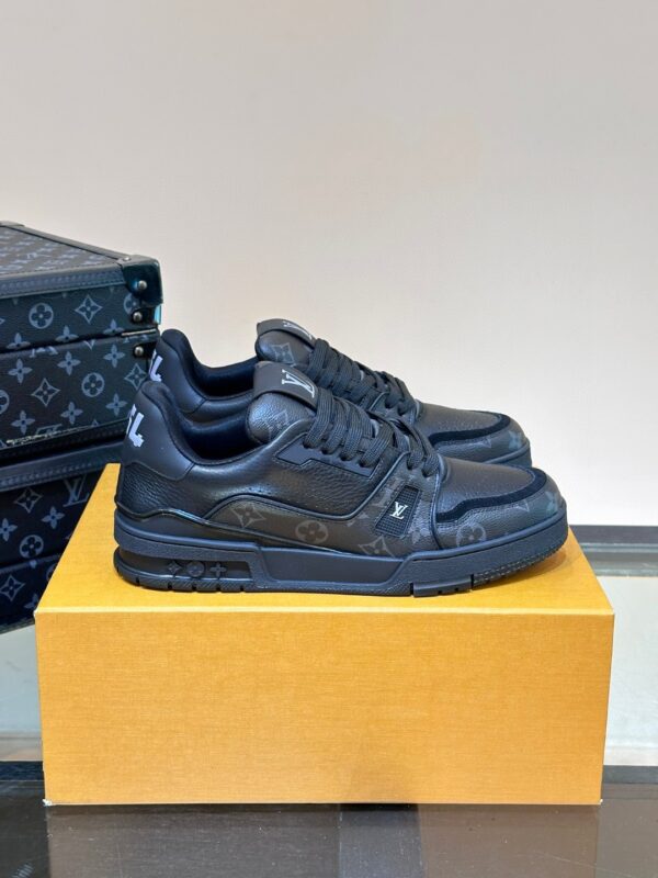 Louis Vuitton LV Trainer Monogram Eclipse Black Sneakers