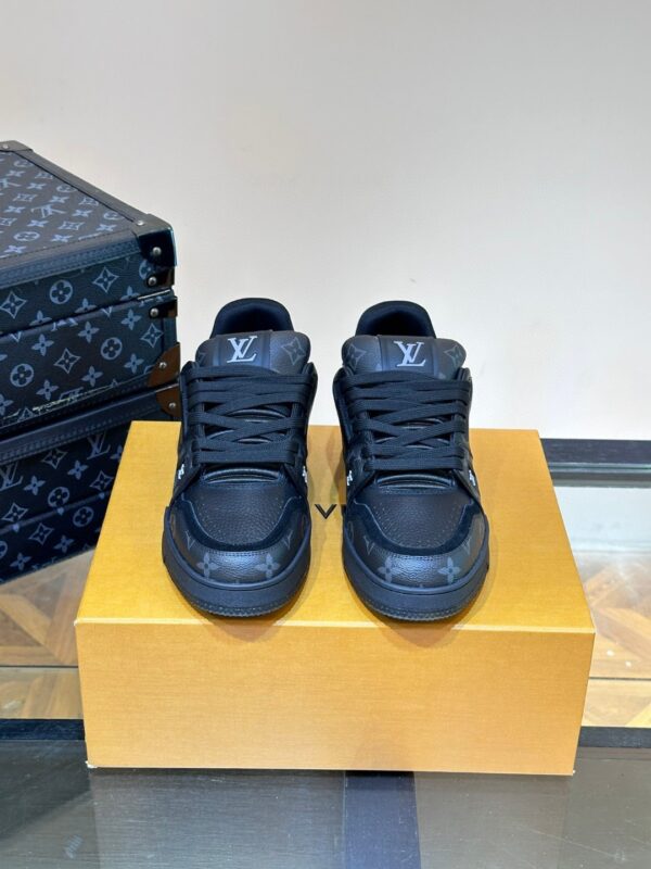 Louis Vuitton LV Trainer Monogram Eclipse Black Sneakers