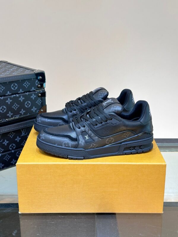 Louis Vuitton LV Trainer Monogram Eclipse Black Sneakers