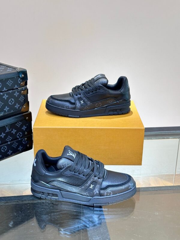 Louis Vuitton LV Trainer Monogram Eclipse Black Sneakers