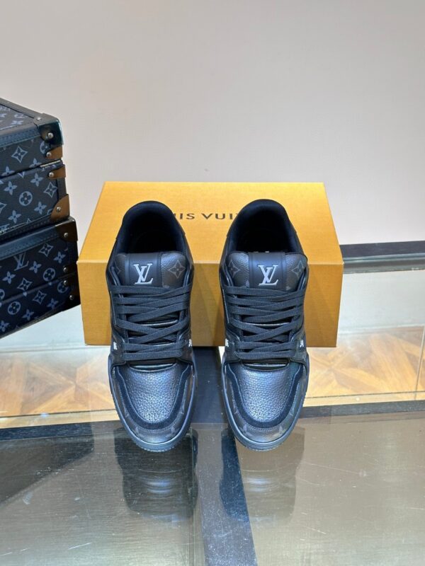 Louis Vuitton LV Trainer Monogram Eclipse Black Sneakers