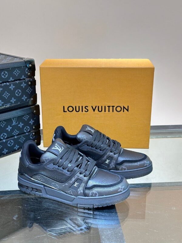 Louis Vuitton LV Trainer Monogram Eclipse Black Sneakers