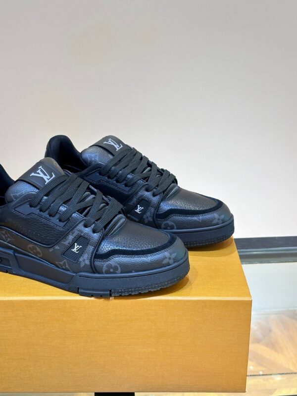 Louis Vuitton LV Trainer Monogram Eclipse Black Sneakers