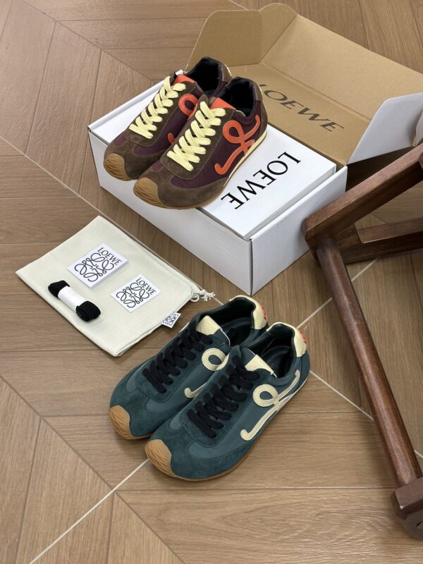 sy_no_B16A7A86D26E495C93DBF80A732D4F0A_0 LOEWE Flow Runner Suede & Nylon Retro Sneakers