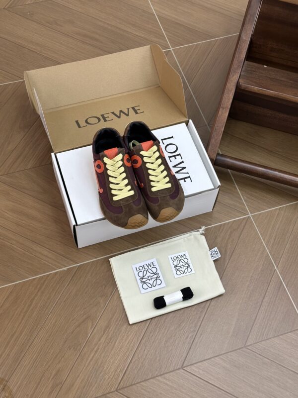 sy_no_B16A7A86D26E495C93DBF80A732D4F0A_4 LOEWE Flow Runner Suede & Nylon Retro Sneakers