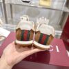 Gucci GG Canvas & Tan Suede Low-Top Sneaker