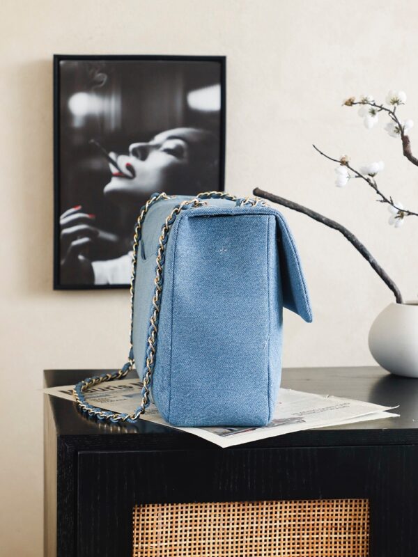 sy_no_B20499D6CA70A4969A05E1270C5FE2F9_2 Denim Blue Maxi Top-Handle Shopping Bag