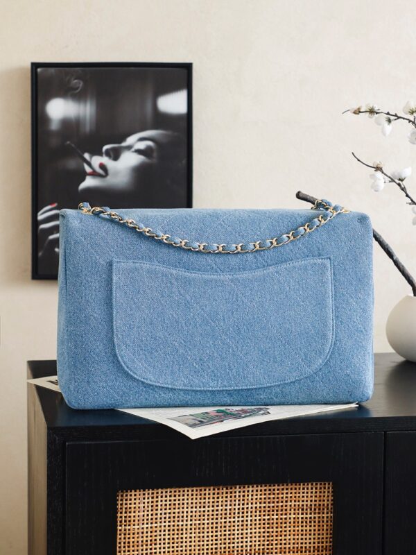 sy_no_B20499D6CA70A4969A05E1270C5FE2F9_3 Denim Blue Maxi Top-Handle Shopping Bag