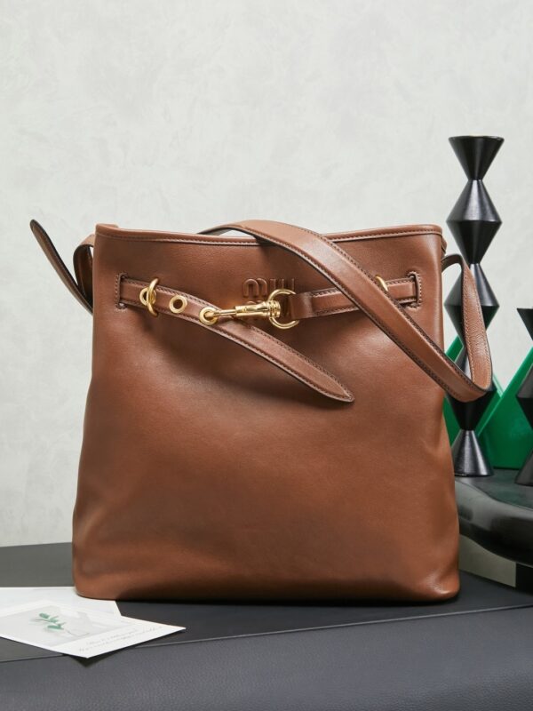 Miu Miu New Season Leather Bucket Bag