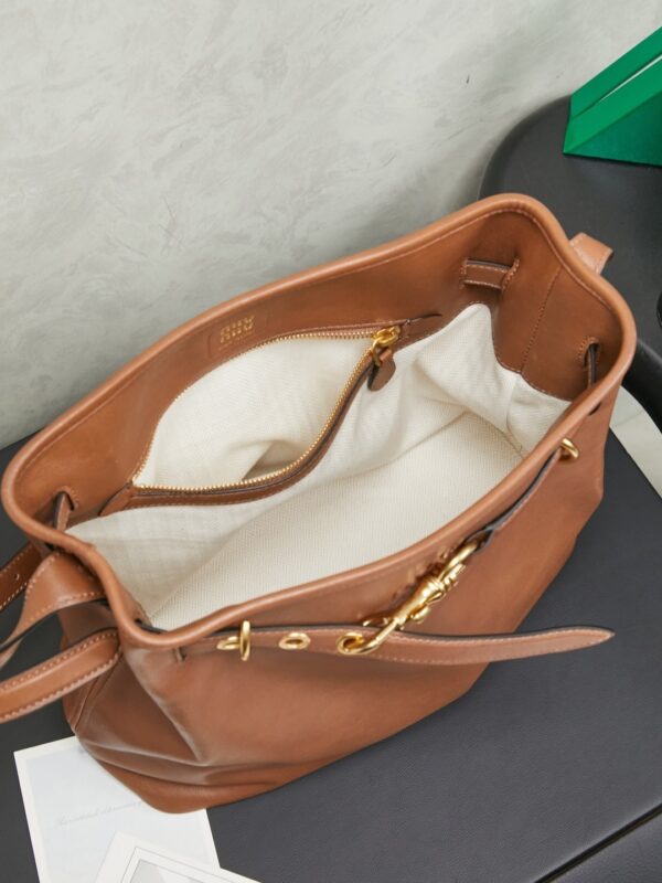 Miu Miu New Season Leather Bucket Bag