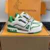 sy_no_B2CF2EFC5AFB3B64A6197D500D4028A5_1 Louis Vuitton LV Trainer White & Emerald Green Retro Sneakers